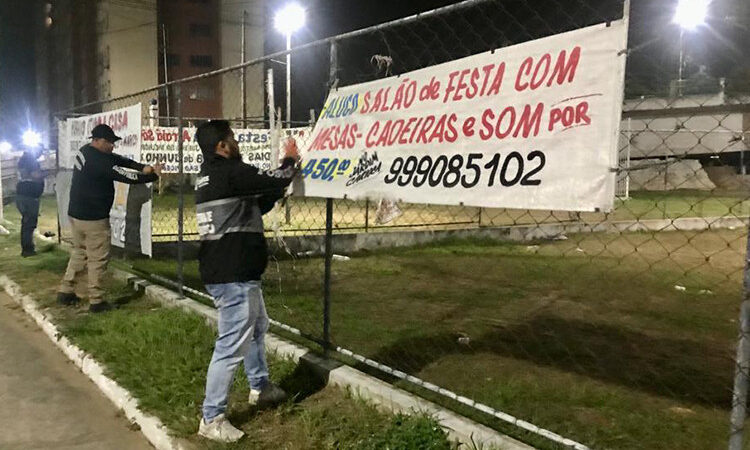 Campos: Faixas irregulares são retiradas de ruas durante Operação Vendaval