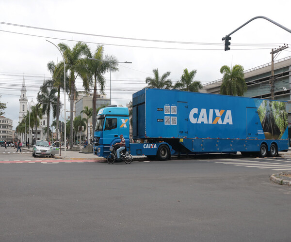 Caminhão da Caixa em Campos para renegociação de dívidas com descontos de até 90%