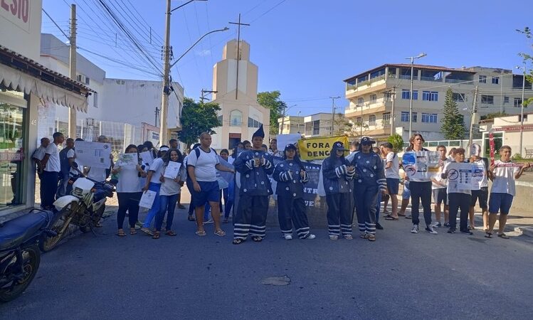 Alunos de escola no interior de Campos saem às ruas contra a dengue 