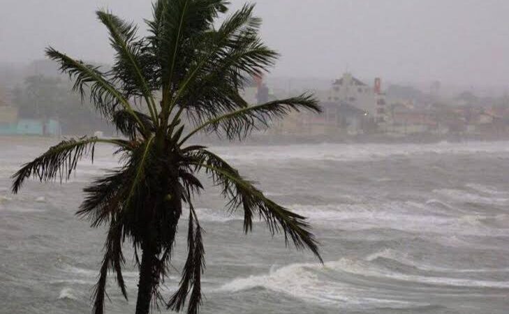 Previsão de mar agitado e ventos fortes para a região