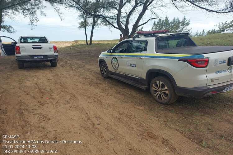 Multa de até R$ 10 mil para quem trafegar com veículos na faixa de areia no litoral de SJB