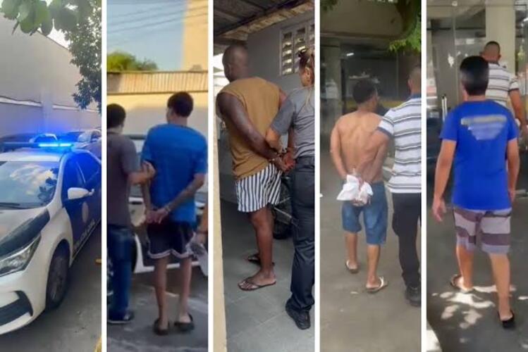Cinco homens são presos pela Deam por violência doméstica, em Campos