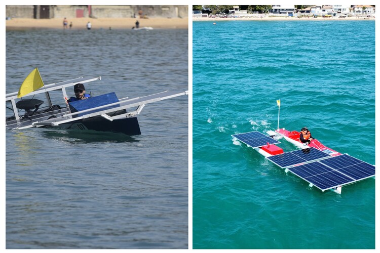 Barcos do IFF Campos e SJB movidos à energia solar no desafio Sol & Mar em Niterói