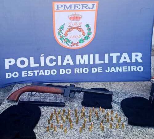 PM impede guerra de facções em Campos e apreende submetralhadora