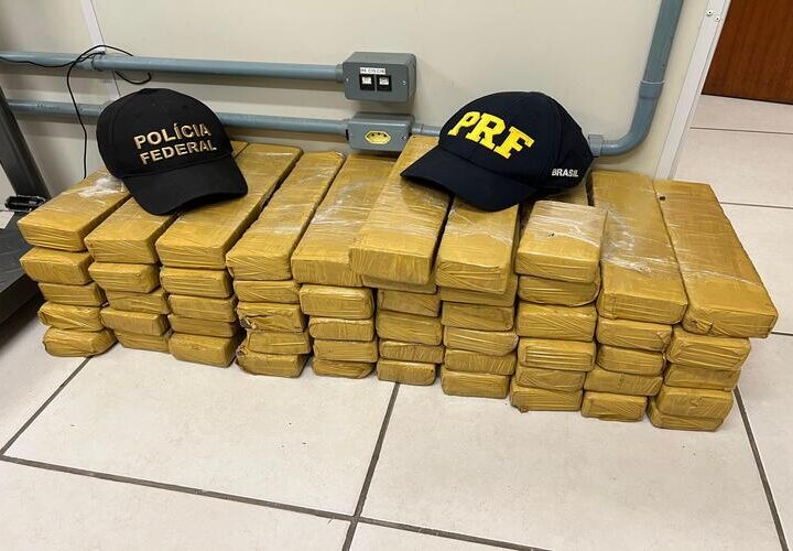 PF prende homem com cerca de 52kg de maconha na BR-101